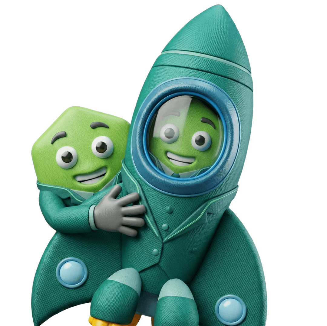 Nexvra Solutions rocket illustration representing innovation
